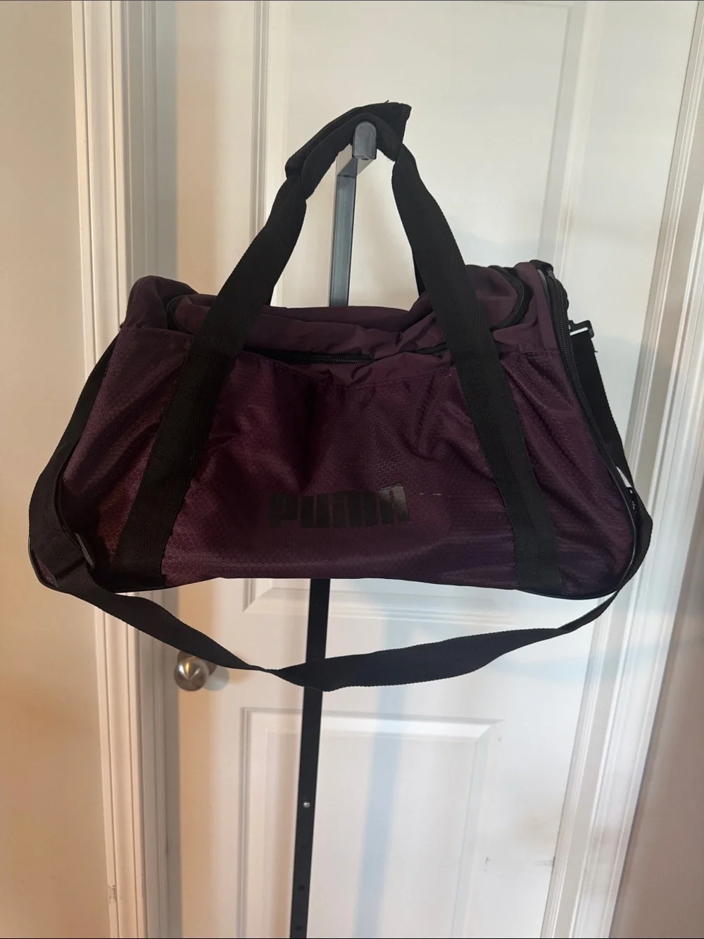 Puma Men's Plum Duffel Bag with Black Straps